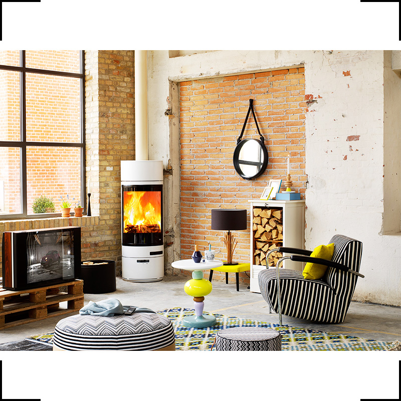 interior with fire place